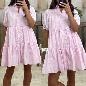 Talulah Tier Button Down Dress